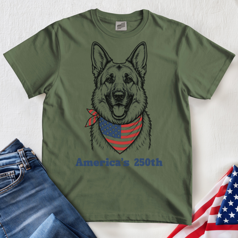 American German Shepherd 250 T-Shirt