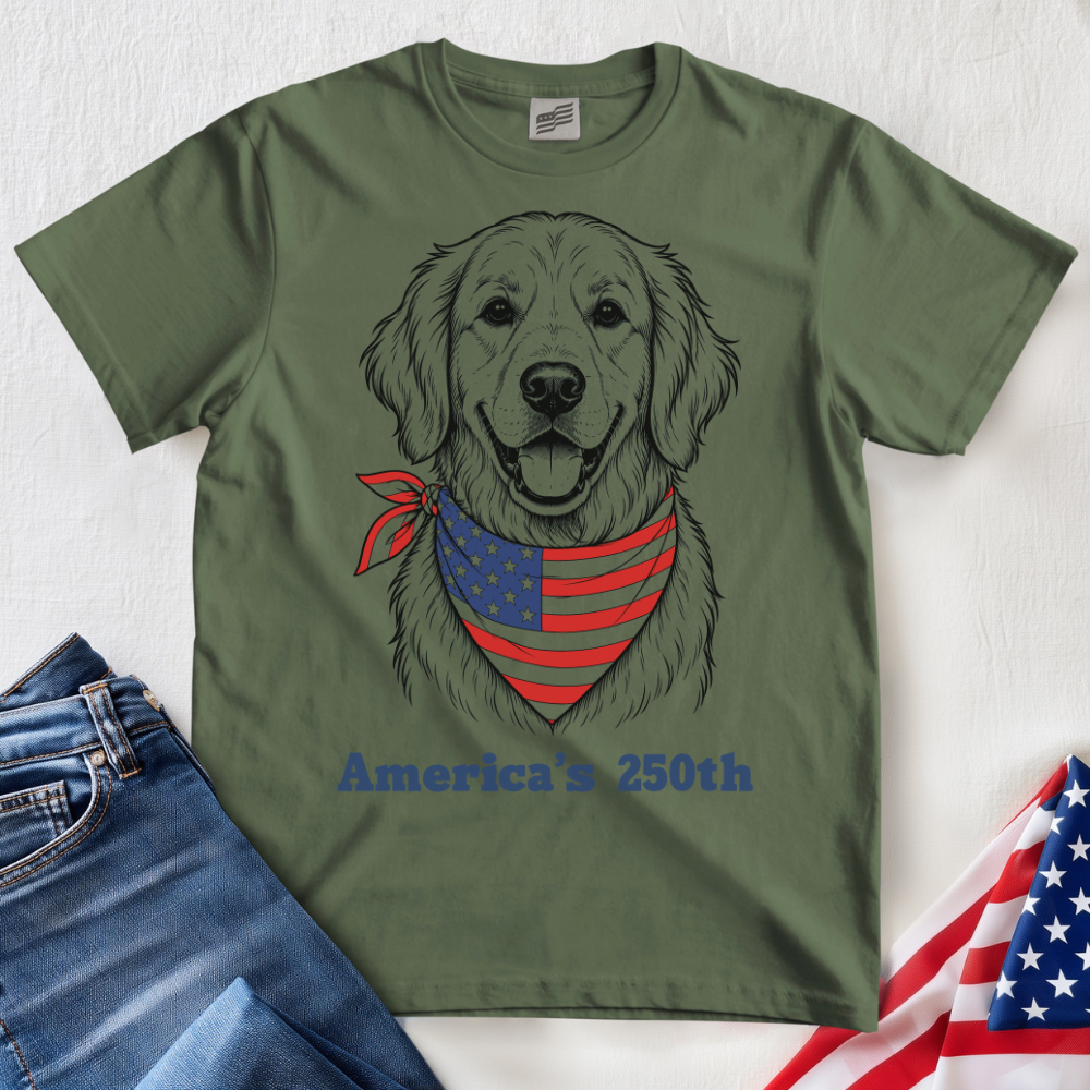 American Golden Retriever 250 T-Shirt