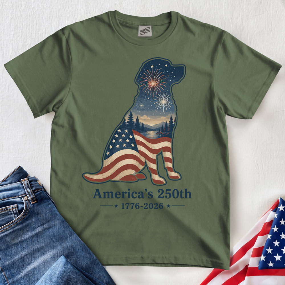 Patriot Dog America 250 T-Shirt