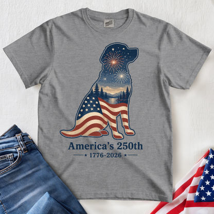 Patriot Dog America 250 T-Shirt