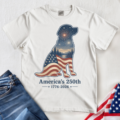 Patriot Dog America 250 T-Shirt
